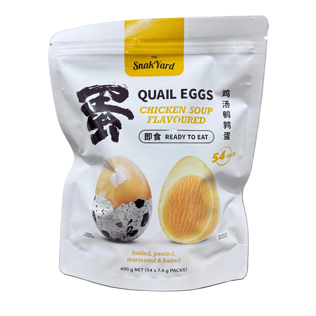 The Snak Yard Chicken Soup Flavoured Quail Eggs 400g (54 Packs)