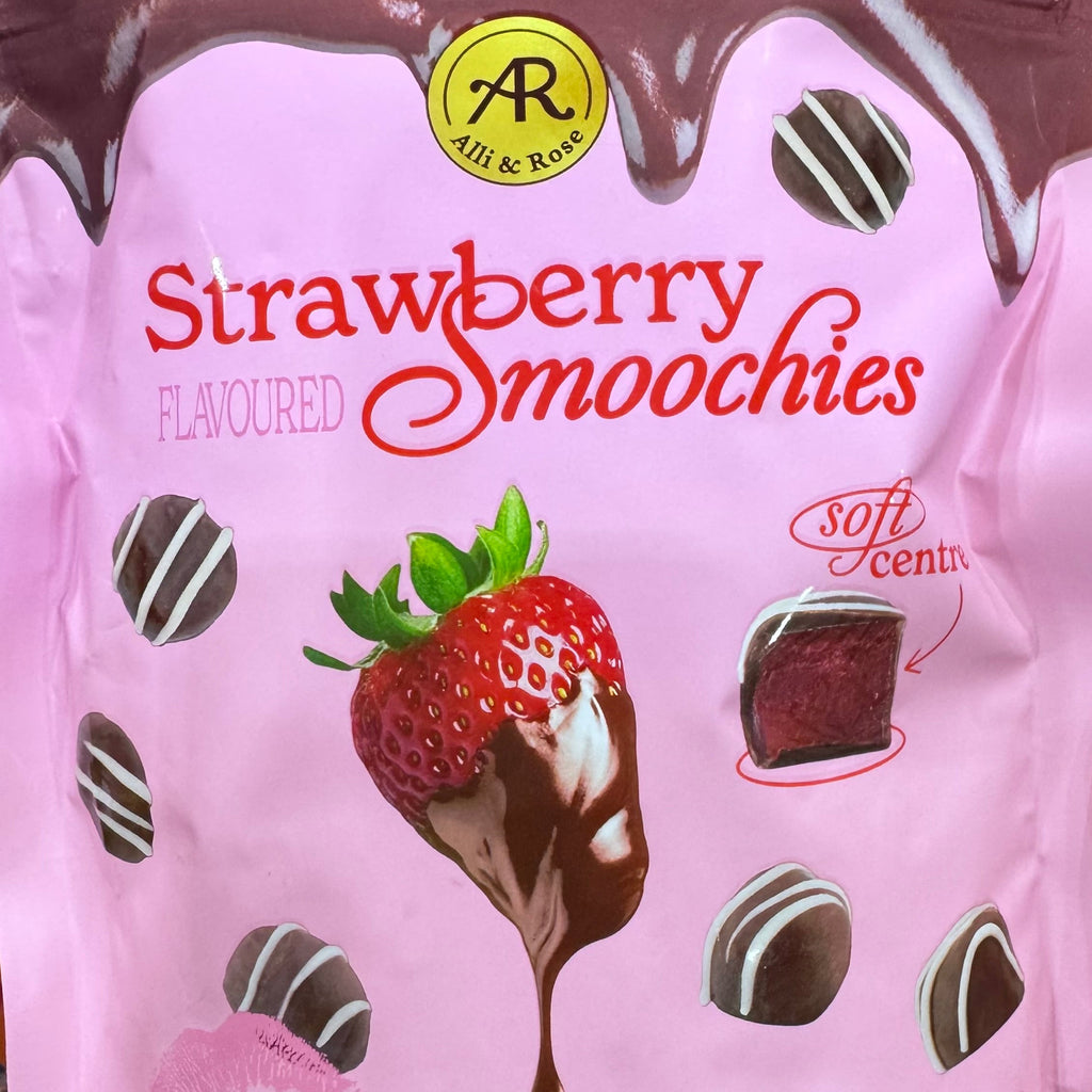 Alli & Rose Strawberry Flavoured Smoochies Milk Chocolate Gummy Candy 450g
