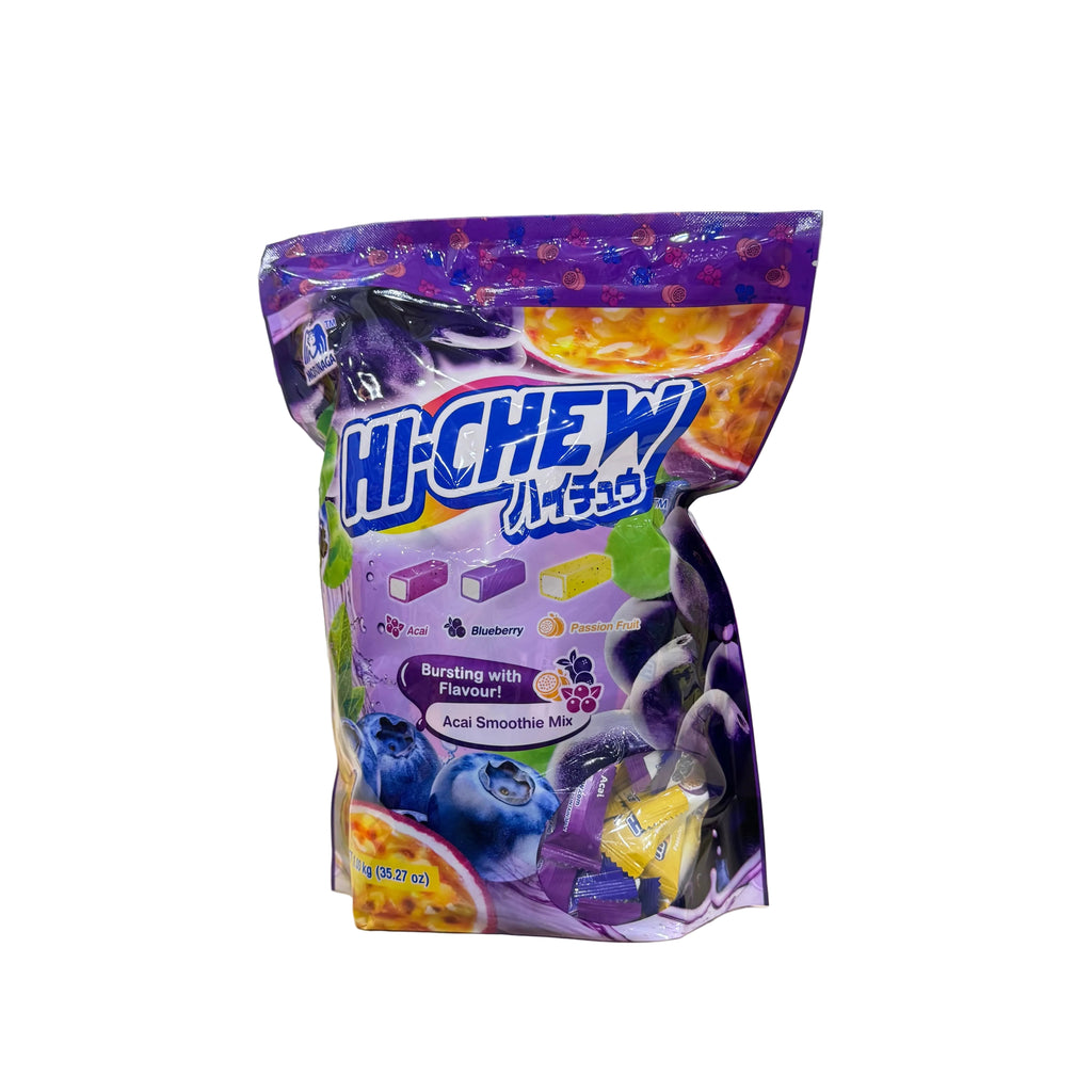 Hi-Chew Gummy Candy Acai Smoothie Mix 1kg (Acai, Blueberry, Passion Fruit)