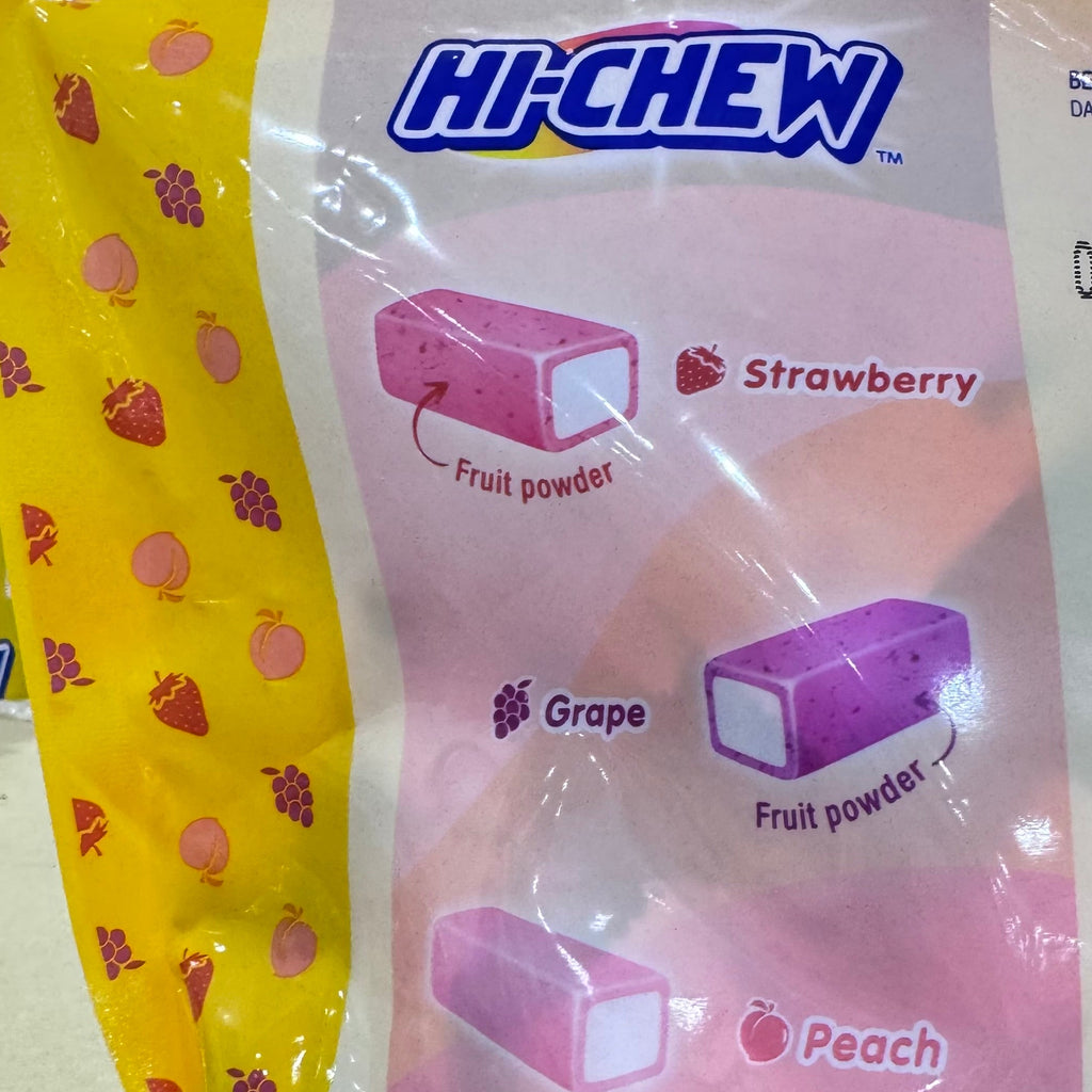 Hi-Chew Fruit Chews Party Bag 1kg (Strawberry, Grape, Peach)