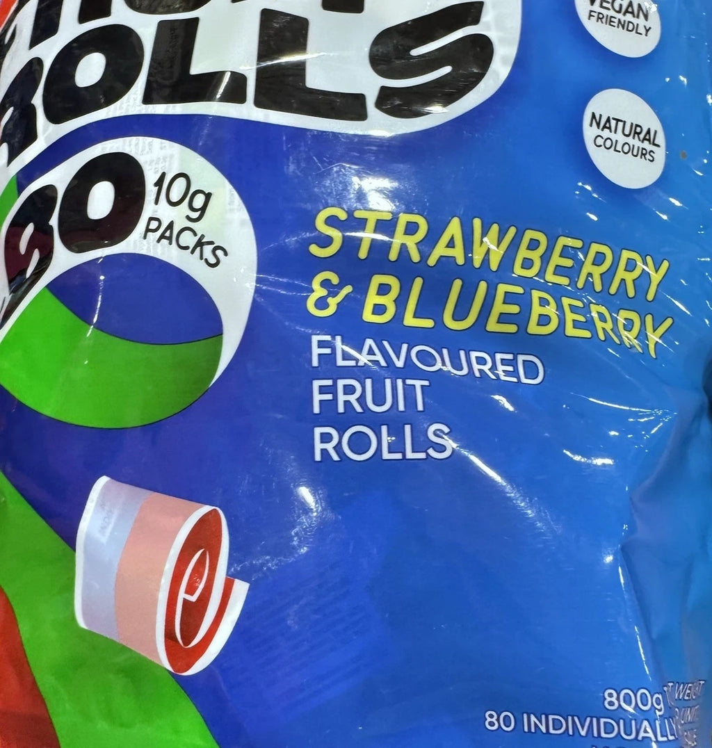 Fruit Rolls Mini Candy Packs 800g Bulk Bag