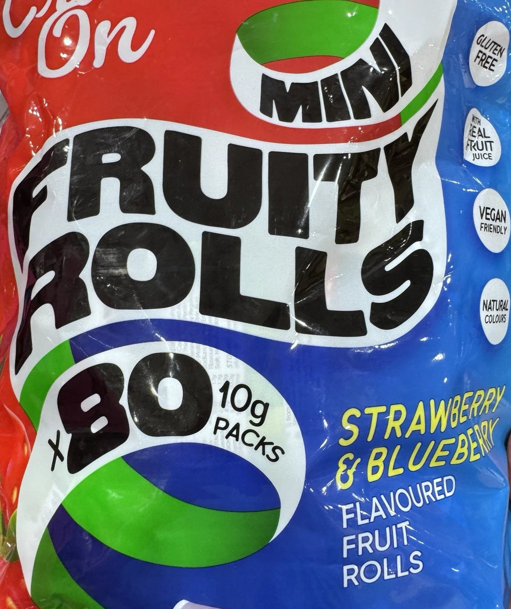 Fruit Rolls Mini Candy Packs 800g Bulk Bag