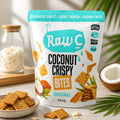 Raw C Coconut Crispy Bites Original 454g Gluten Free, Real Coconut, GMO Free