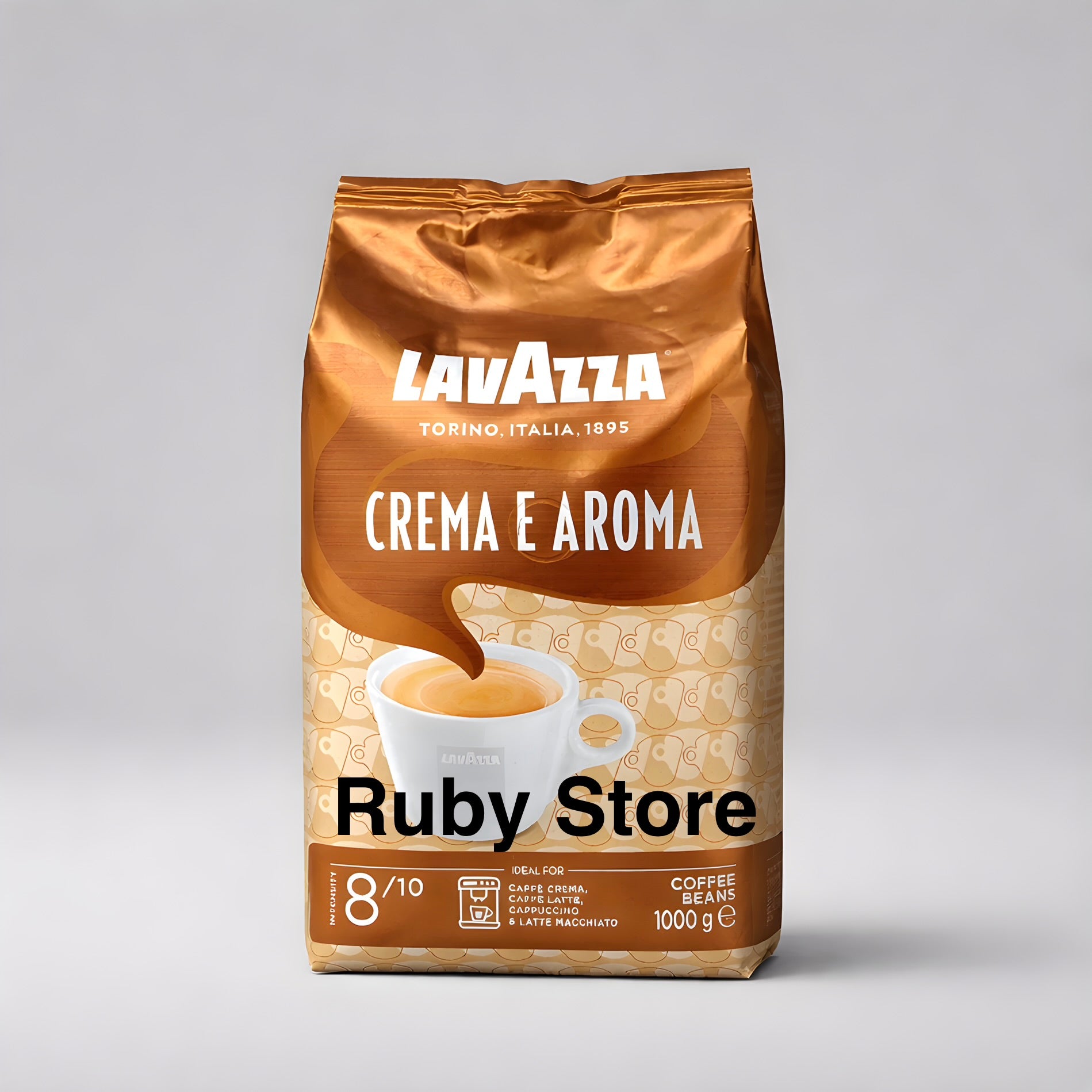 Lavazza Crema E Aroma, Medium Roast Coffee Beans 1kg Arabica & Robusta