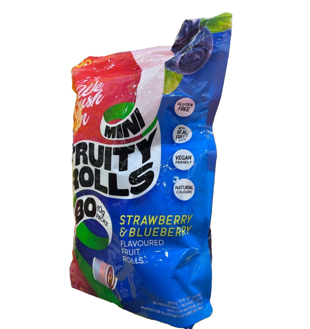 Fruit Rolls Mini Candy Packs 800g Bulk Bag