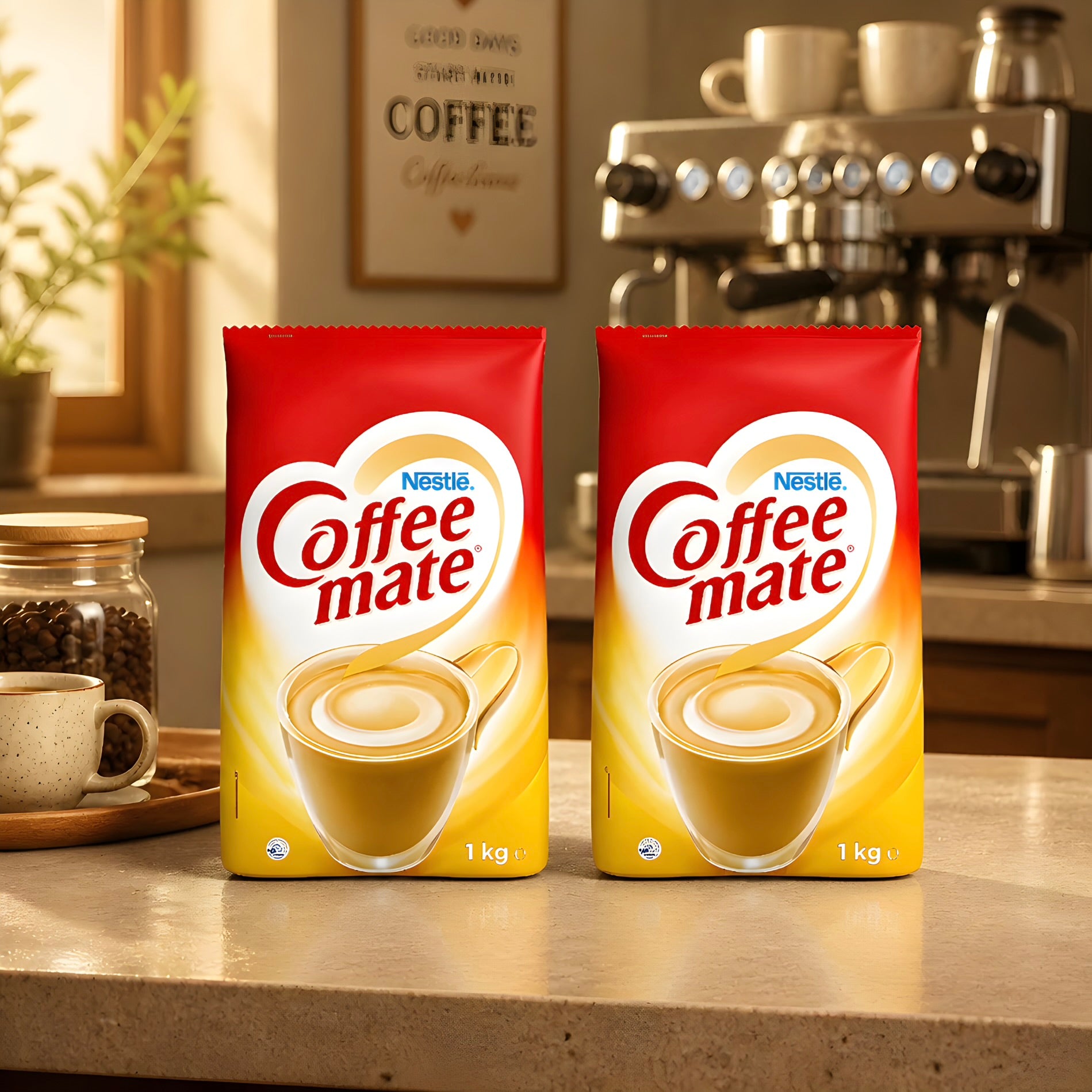 2 X Nestlé Coffee Mate Original Coffee Creamer Powder Bulk Coffee Whitener 1KG