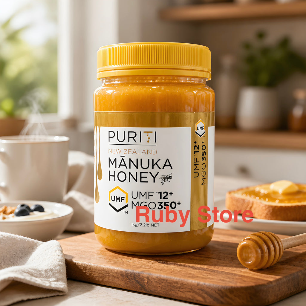 Puriti New Zealand Manuka Honey UMF 12+ MGO 350+ 1kg Pure Raw