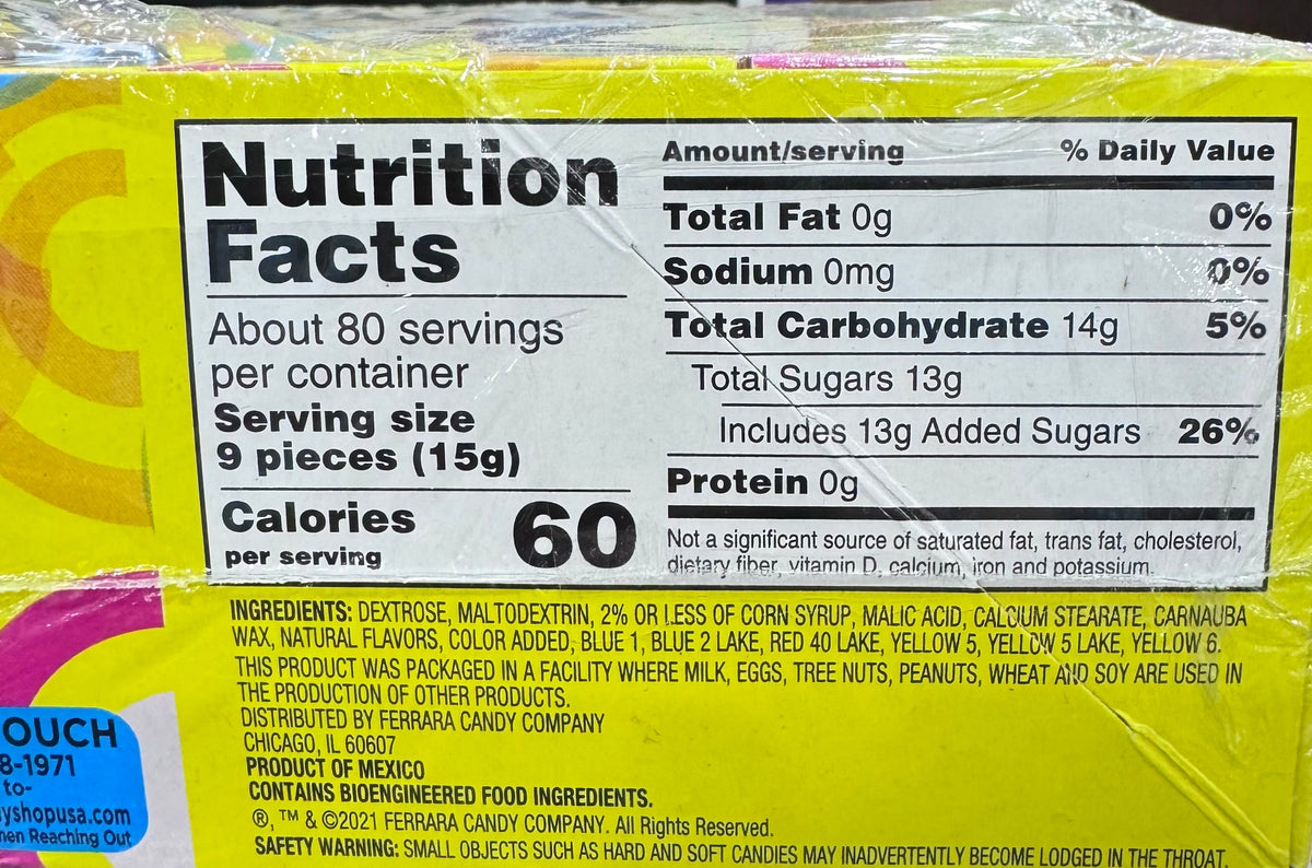 Everlasting Gobstopper Theatre Box 24 x 50.2g – USA Candy Bulk Pack