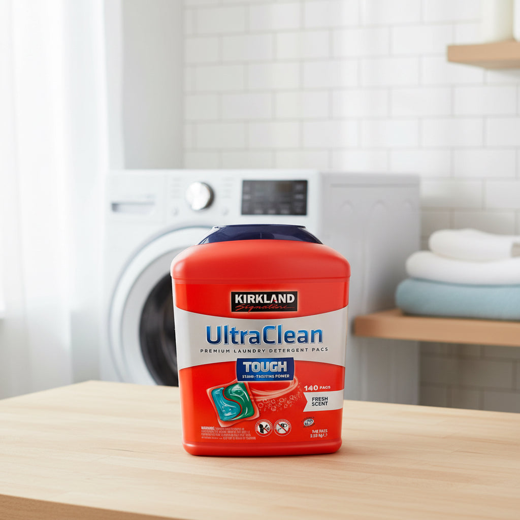 Kirkland Signature Ultra Clean Premium Laundry Detergent Pacs 140 CT 2.52KG