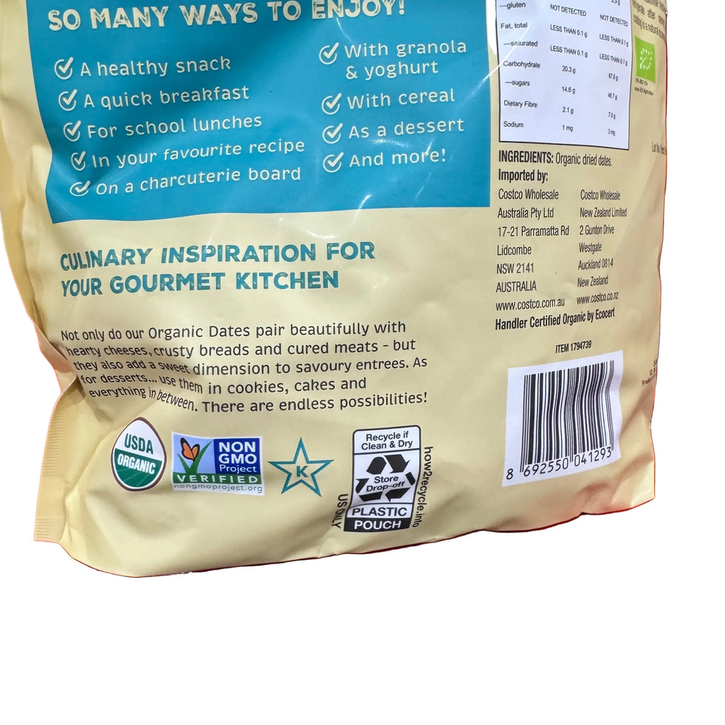 Sunny Fruit Organic Sun-Dried Pitted Deglet Nour Dates 1.36kg