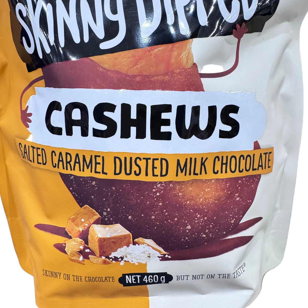 Graze Skinny Dipped Cashews Salted Caramel Milk Chocolate 460g