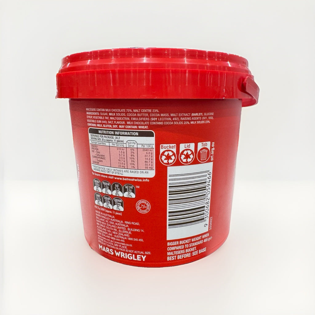 Maltesers XL Party Bucket 880g Milk Chocolate Balls Candy Sweets Snacks AU