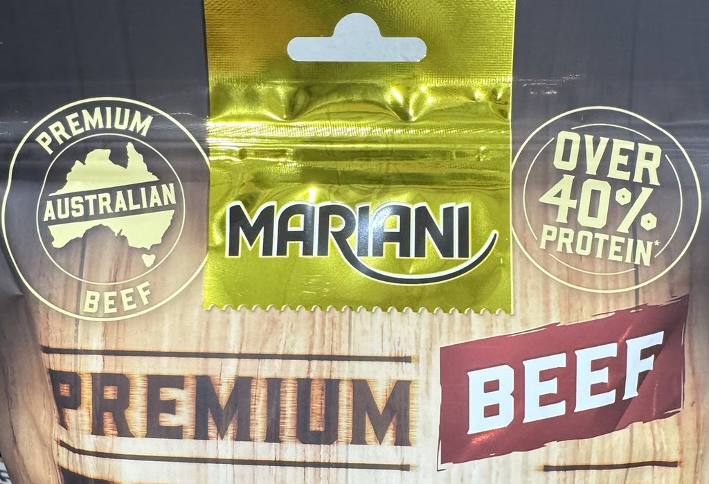 Mariani Beef Biltong Chilli 250g x2 High Protein Keto Australian Made Snack