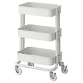IKEA RASKOG Kitchen Trolley Kitchen Bathroom Storage Bedroom Castors WHITE small