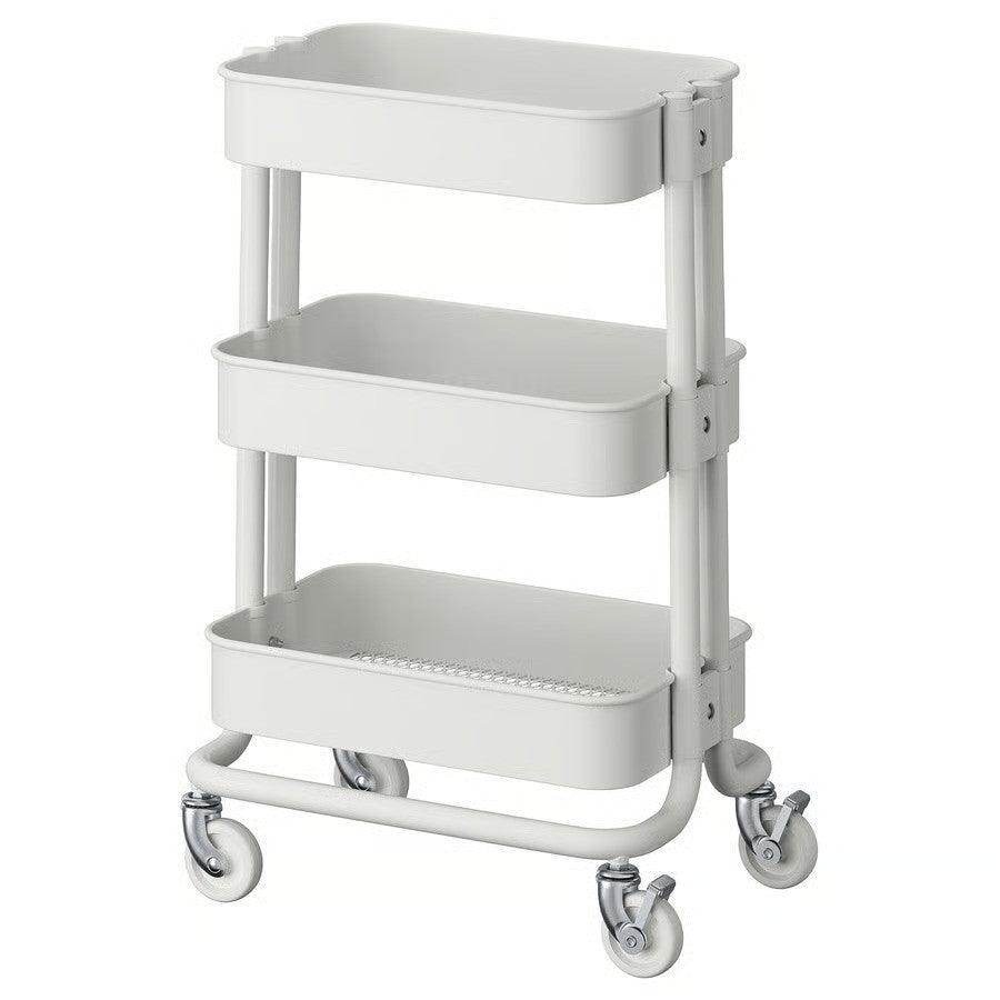 IKEA RASKOG Kitchen Trolley Kitchen Bathroom Storage Bedroom Castors WHITE small