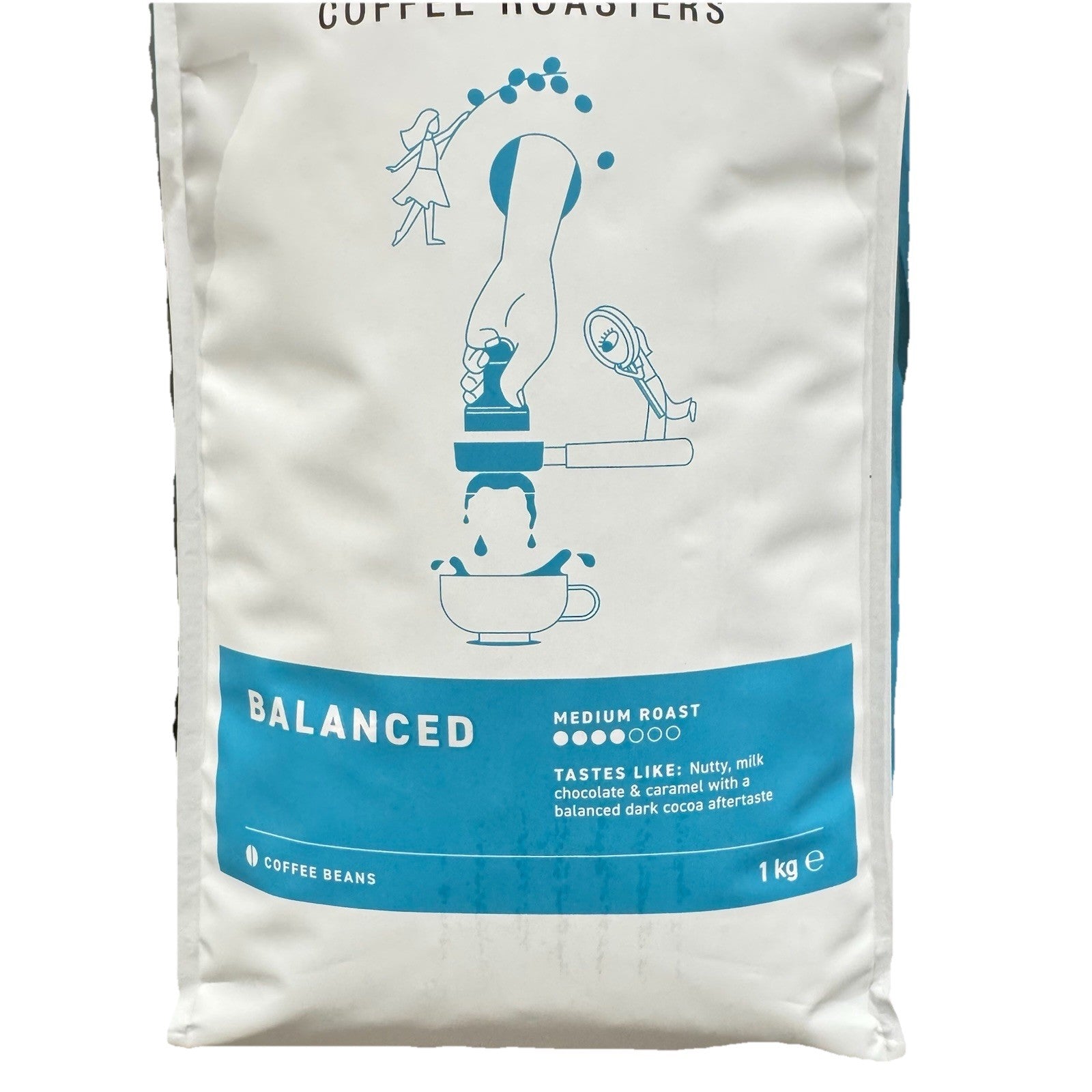 Grinders Coffee Roasters 1KG Balanced 100% Coffee Beans