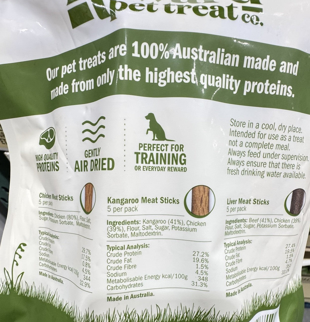 Reward Meat Sticks 15 Pack Premium Ingredient Pet Treats 100% Australian made