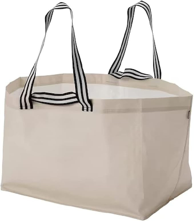 2x Ikea GORSNYGG Large Bag Shopping Bag Light Biege Best Price