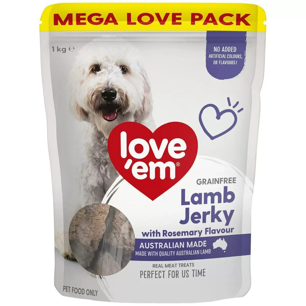 Love ’em Grain-Free Lamb Jerky with Rosemary Flavour 1 Kg