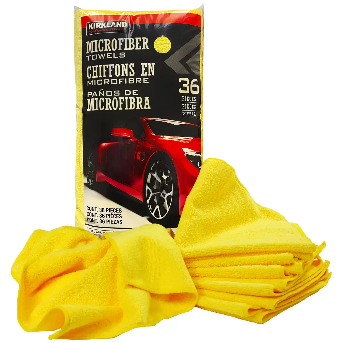 Kirkland Signature 36 Ultra Soft Plush Microfibre car Towels Cloths 40cm x 40cm