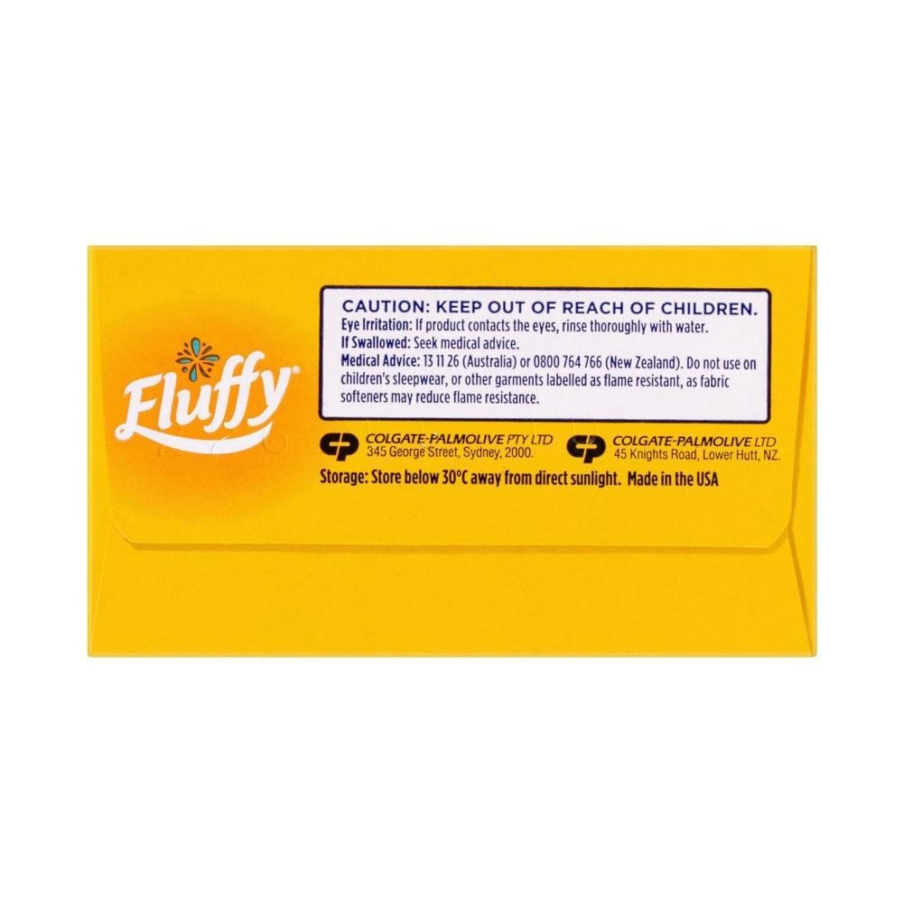 Fluffy Laundry Dryer Sheets 80pk Morning Sun Fragrance Softens Reduces Static