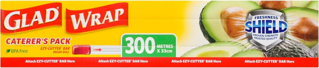 Glad Sealing Wrap Food 33CM x 300M Wrapping Cover Multipurpose BPA-Free Seal