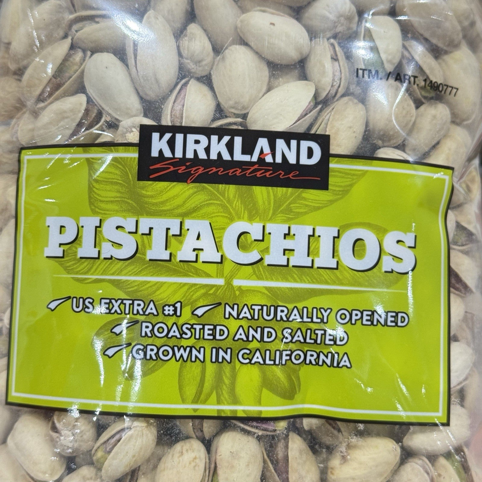 Kirkland Signature California Pistachios Roasted & Salted 1.36kg In Shell Nuts