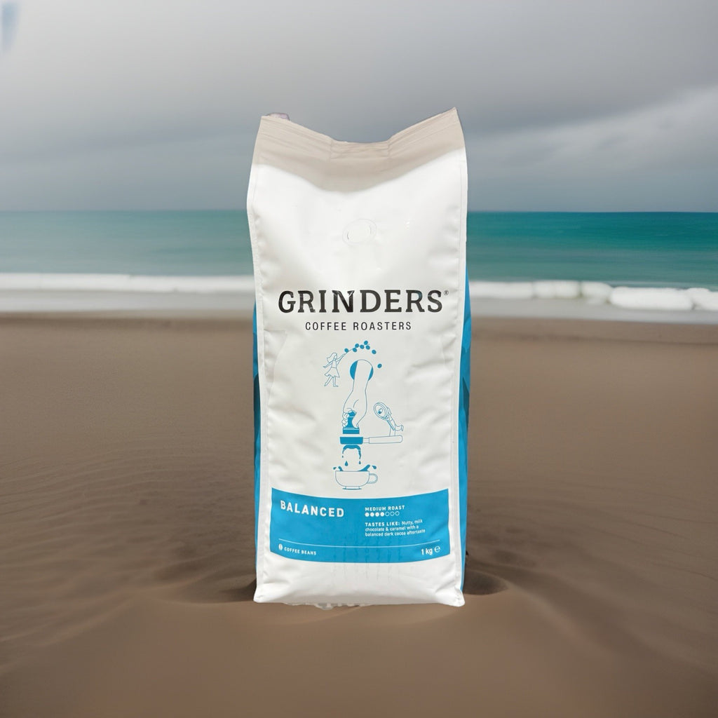 Grinders Coffee Roasters 1KG Balanced 100% Coffee Beans