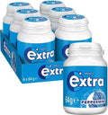 Extra Peppermint,  64g Bottle (Case of 6), Sugar Free Chewing Gum, *Free Ship*