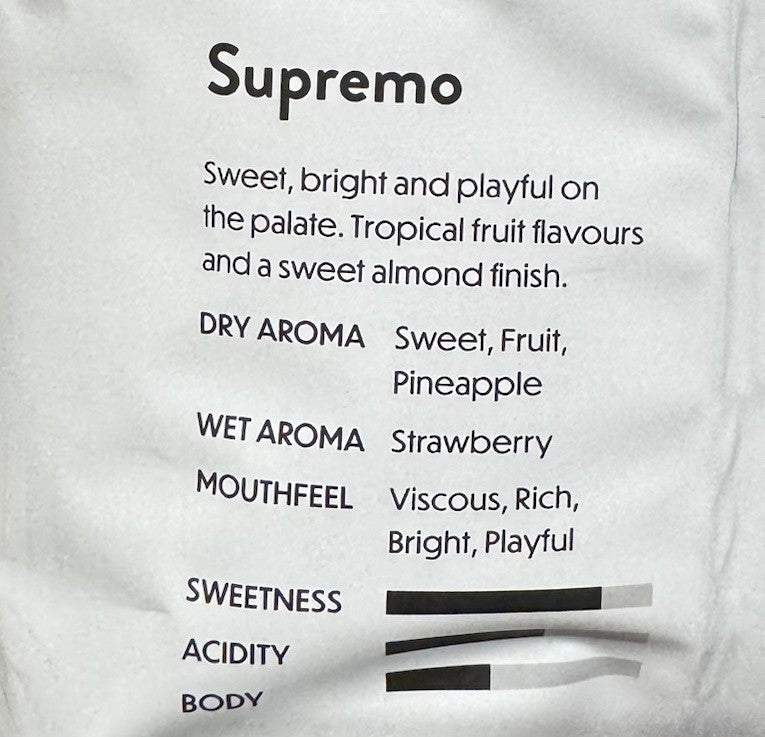 1kg x Coffex Supremo Blend 100% Arabica Whole Coffee Bean Roaster Medium Roast