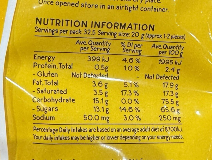 The Confectionery House Milk Chocolate Honeycomb 650g Crunchy Gluten Free