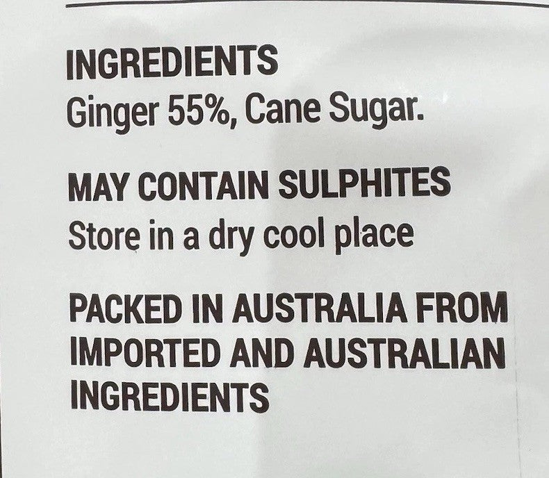 3PACK x Buderim Ginger Naked Ginger Deliciously Uncrystallised 1kg Perfect Snack