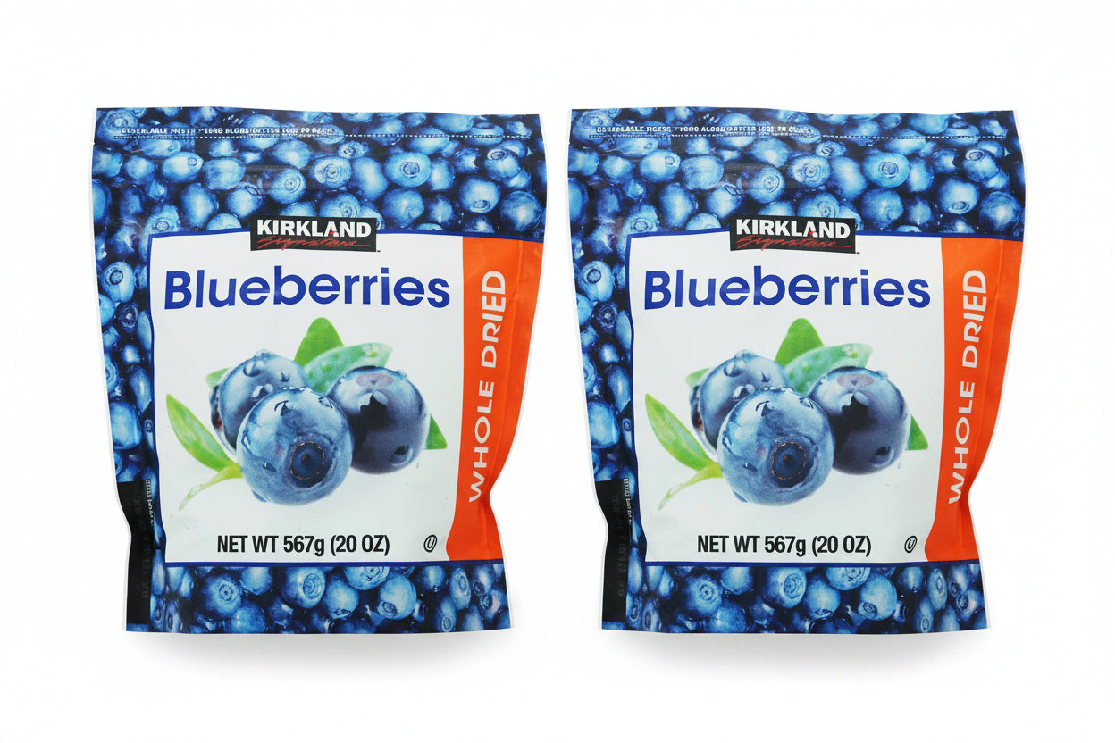2 Pack x Kirkland Signature Whole Dried Blueberries 567gram