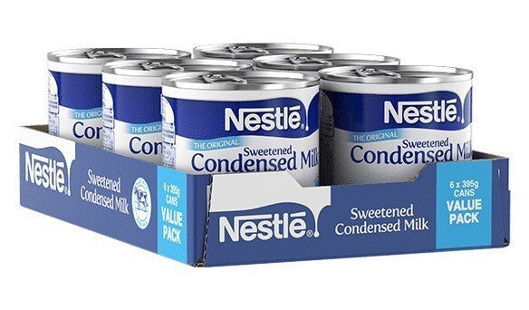 Nestlé Sweetened Condensed Milk, Pack of 6 X 395G
