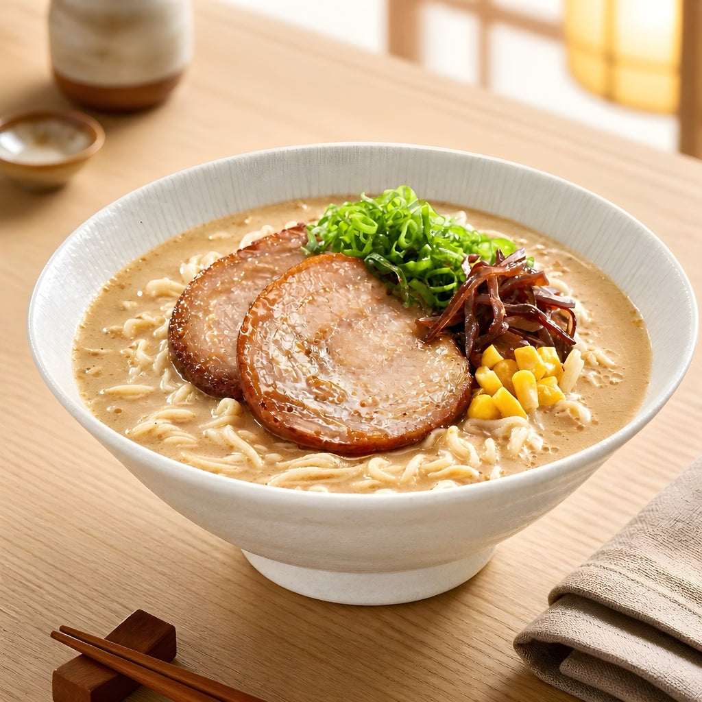 Ichiban Delicious Instant Bowl Noodles Tonkotsu Ramen with Real Pork 6x185g
