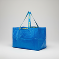 IKEA FRA LARGE BLUE SHOPPING CARRIER BAG FOLDABLE 71L 25KG MAX WEIGHT, SET OF 5