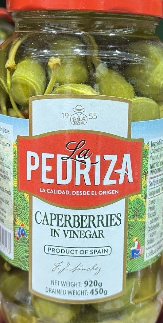 La Pedriza Caperberries In Vinegar, Of Spain, (Net & Drained Weight 920g & 450g)