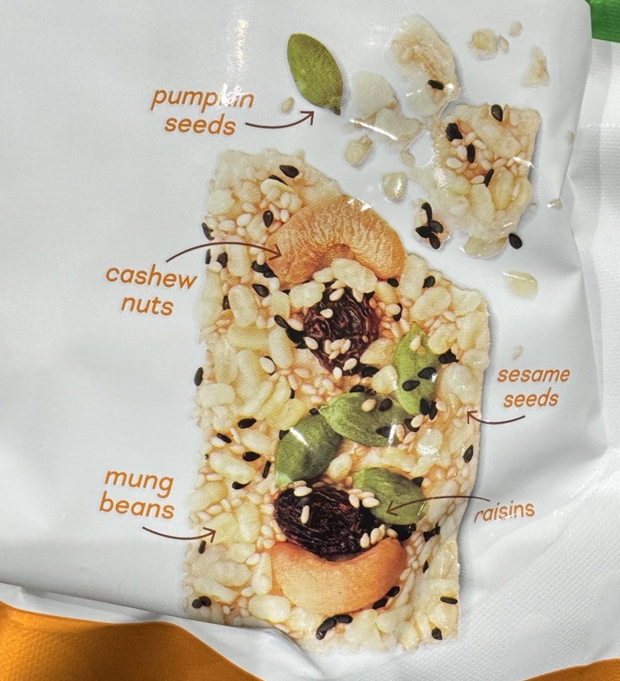 Tropical Fields 34-Pack Crispy Baked Trail Mix Crackers 394g with Nuts and Seeds