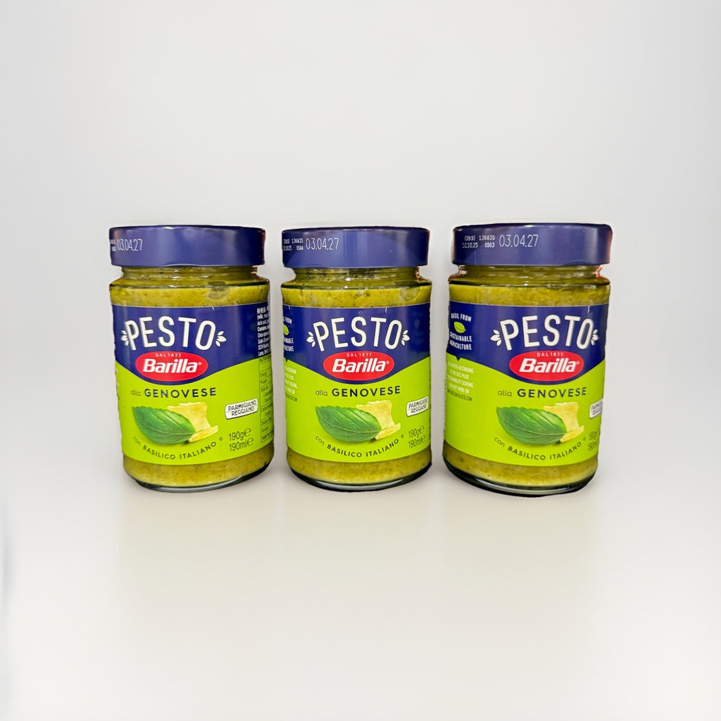 3 jars x 190g Barilla Pesto Alla Genovese Sauce