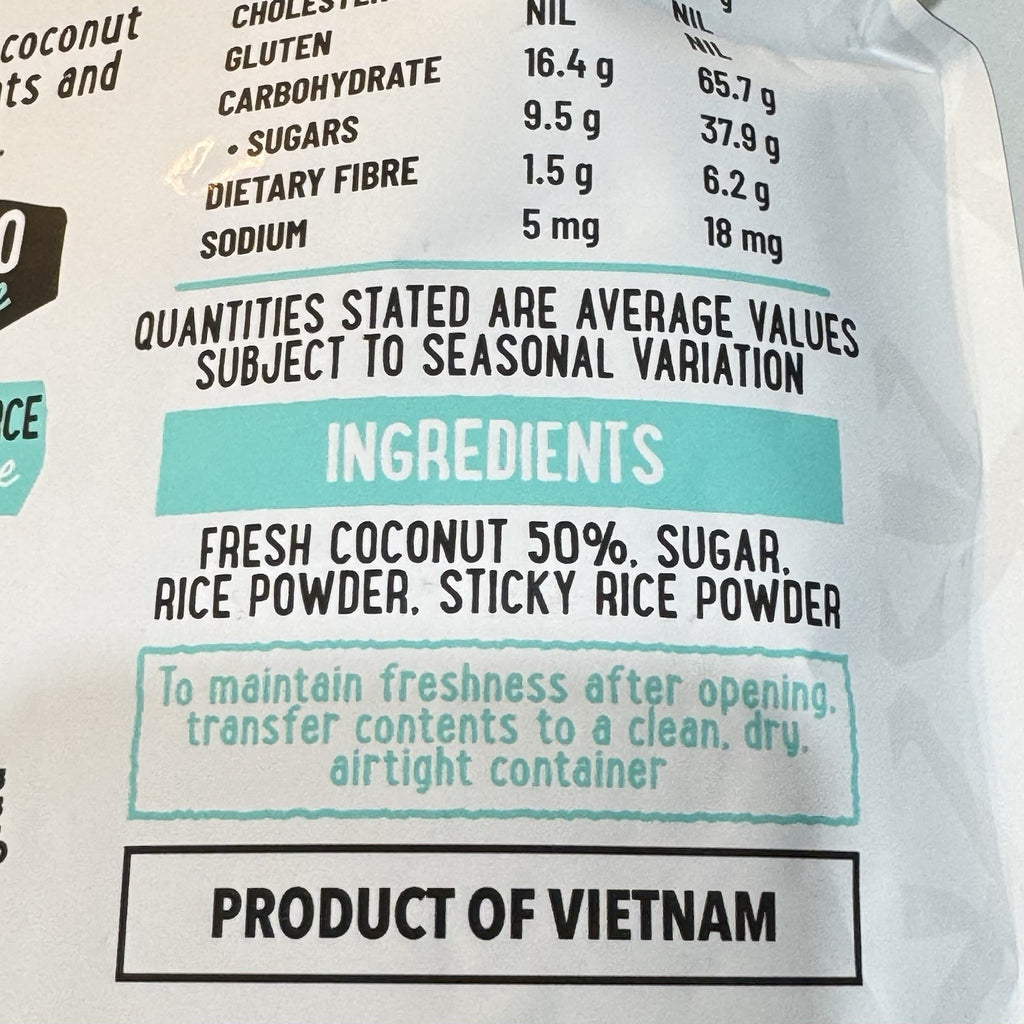 NEW Raw C Coconut Crispy Bites Original 454g Gluten Free, Real Coconut, GMO Free