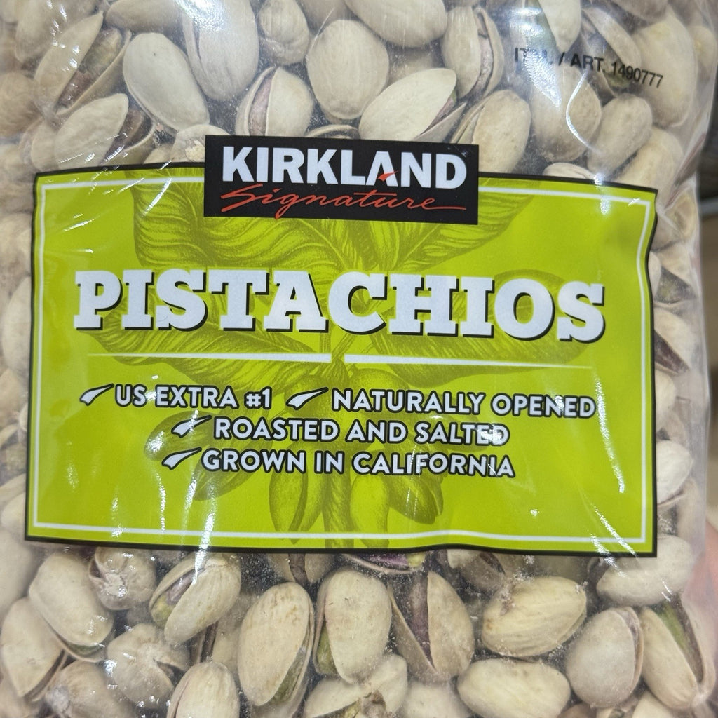 Kirkland Signature California Pistachios Roasted & Salted 1.36kg In Shell Nuts