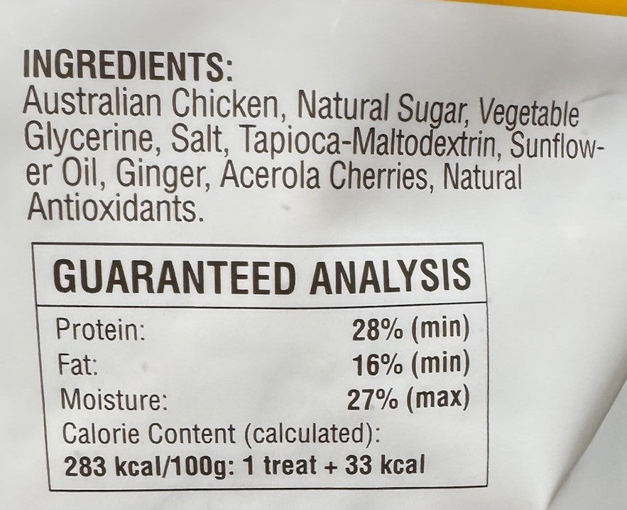 Natural Rewards Human Grade Chicken Dog Pet Food Treats 500g Australian Made