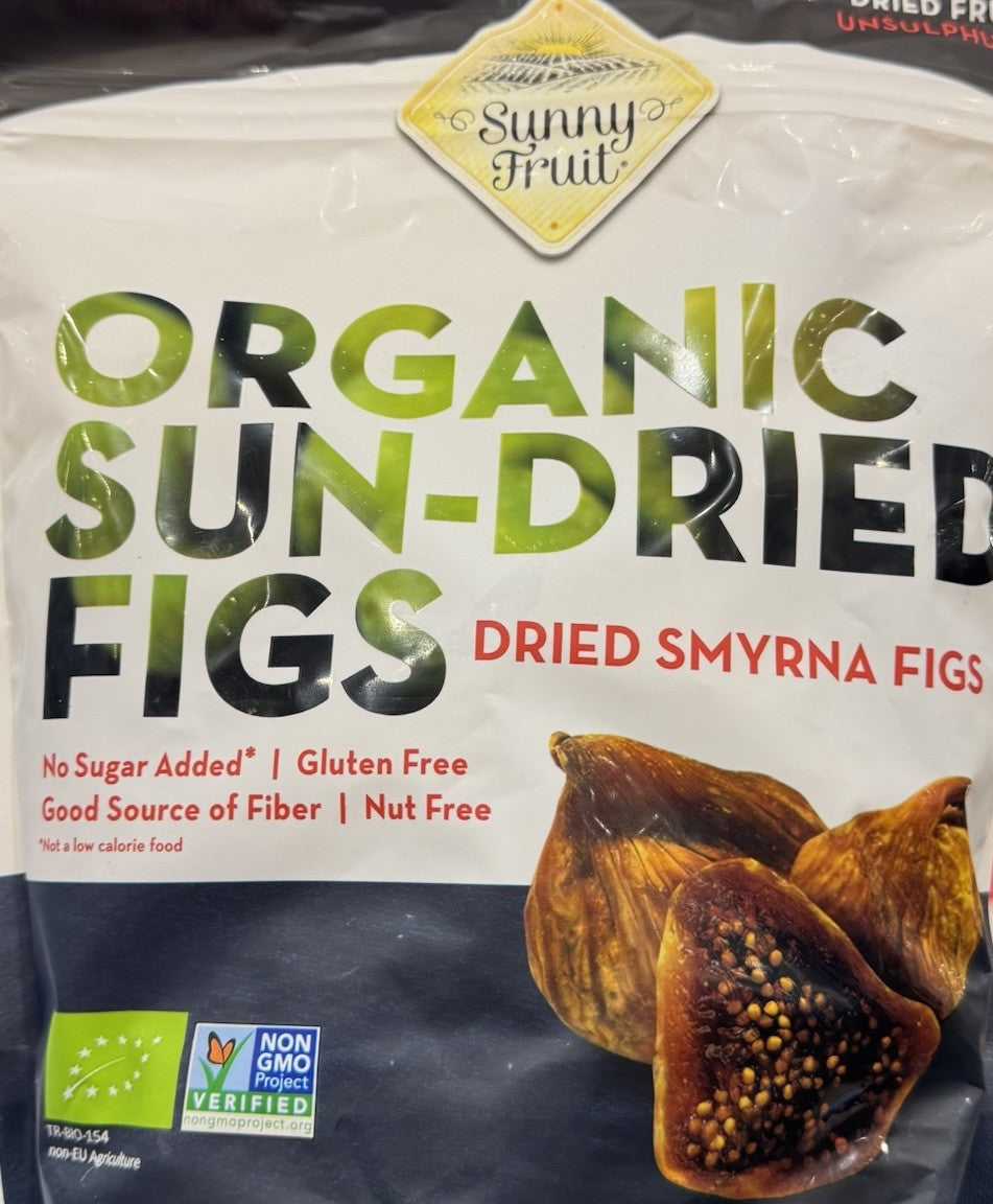 Sunny Fruit Organic Sun Dried Smyrna Figs 1.13kg Unsulphured No Sugar Added