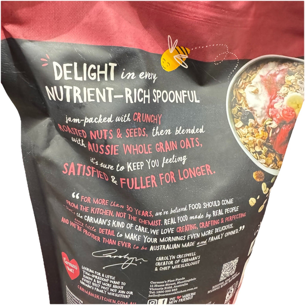 Carman's Muesli Toasted Classic 1.5KG Fruit and Nut