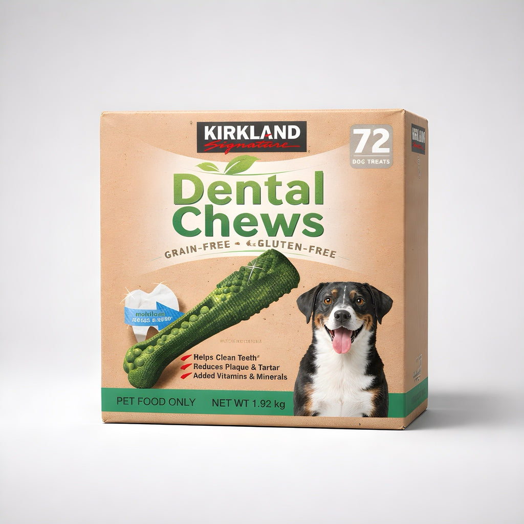 Kirkland Signature Dental Chews Pet Dog 10-25kg Dental Care 72 Dog Treats 1.92kg