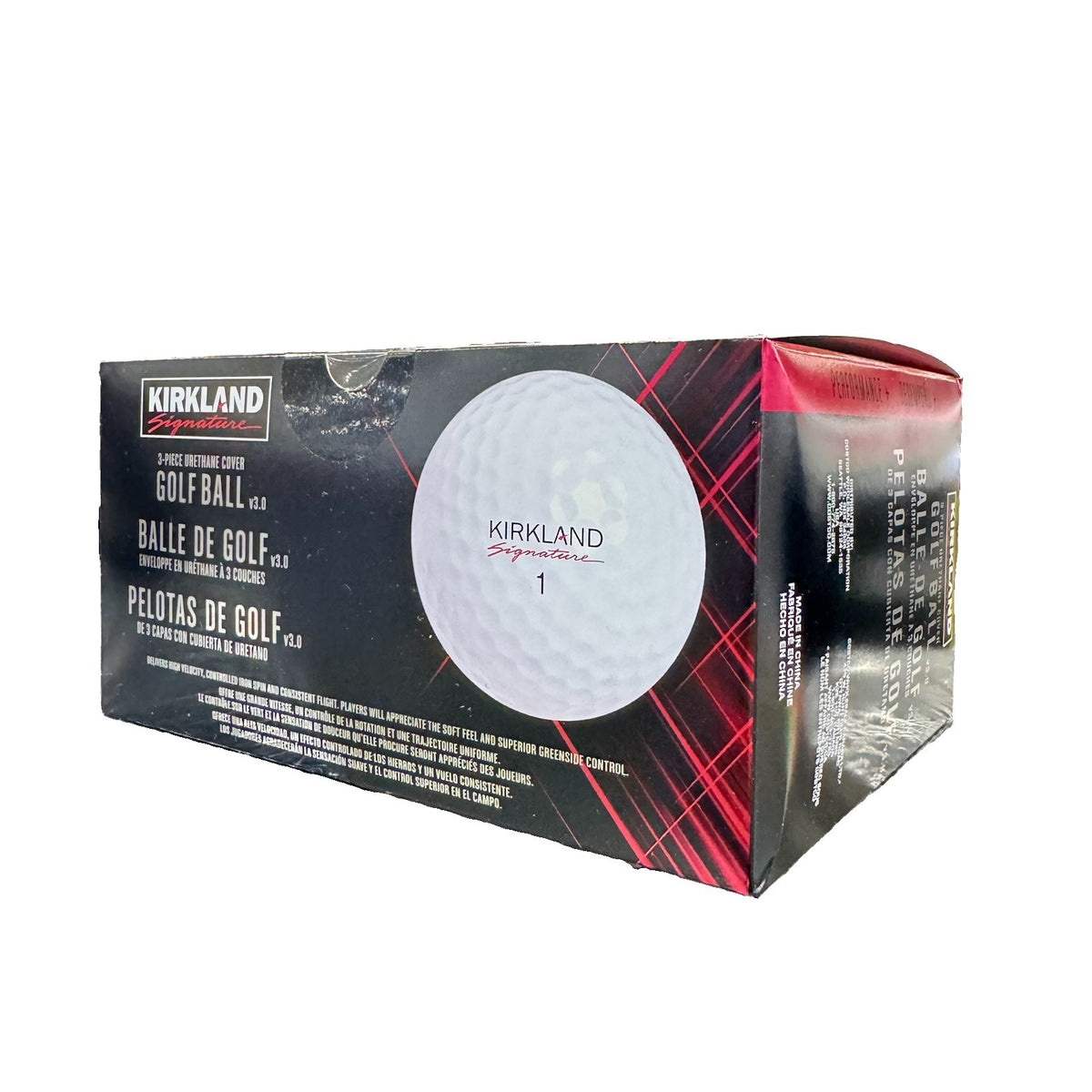 KIRKLAND SIGNATURE Performance+ v3.0 Golf Balls 3-Piece Urethane White - 24 Pack