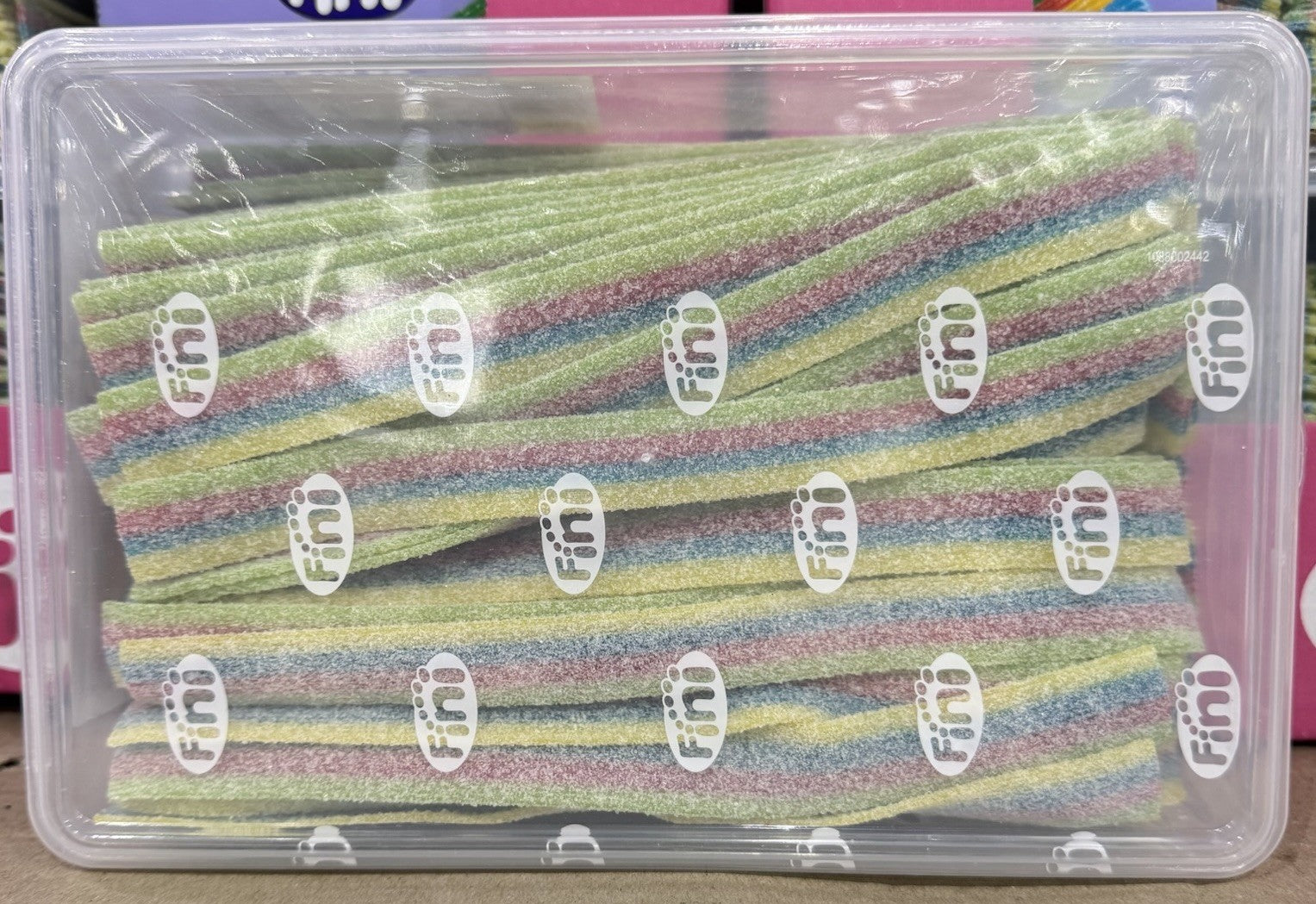 Fini Fantasy Belts  1.2kg Sour Rainbow Flavoured Kids Sweet Candy Lollies Snack