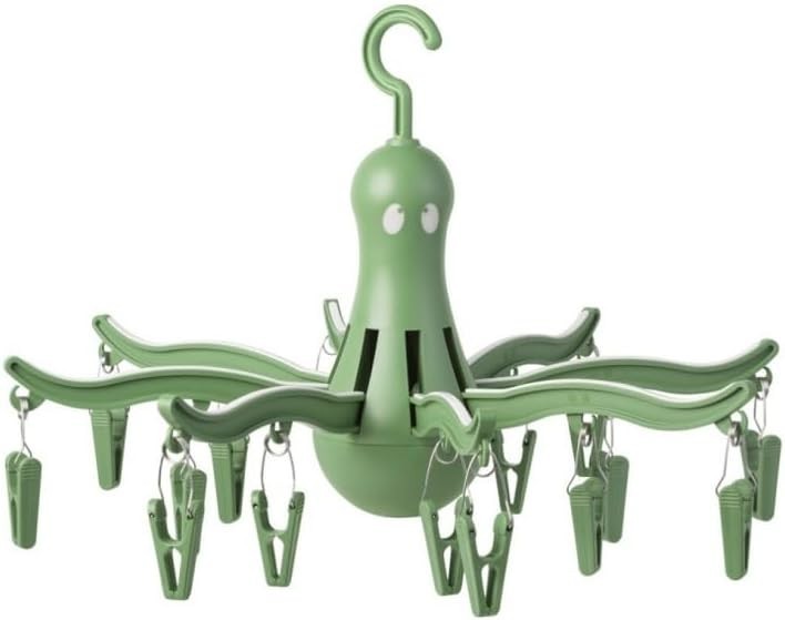 IKEA PRESSA 8-Claw Octopus Hanging Dryer 16 Clothes pegs, Easy to fold and Place