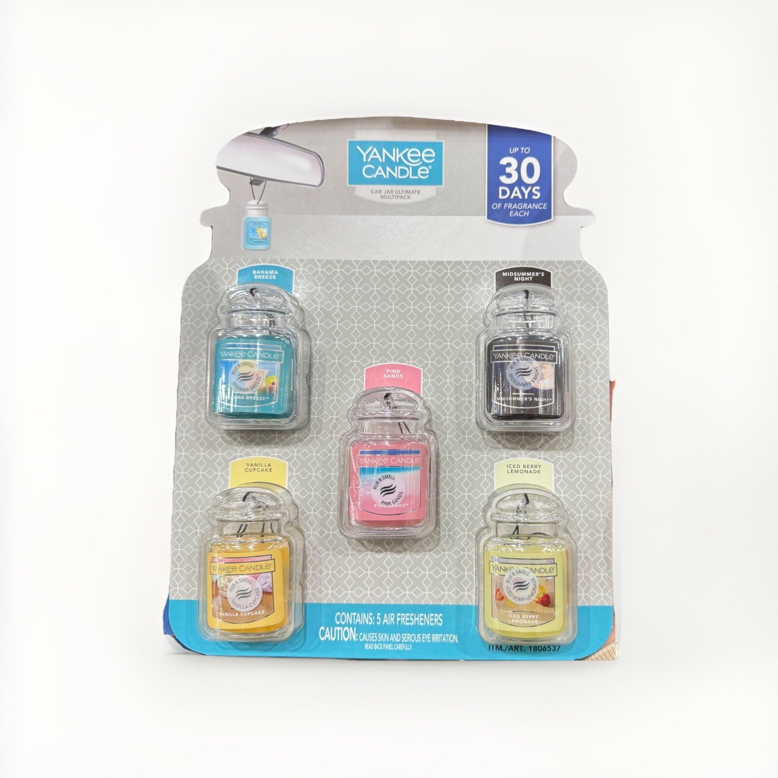 Yankee Candle Car Jar Ultimate Air Freshener Multipack Hanging Car Jar Pack of 5