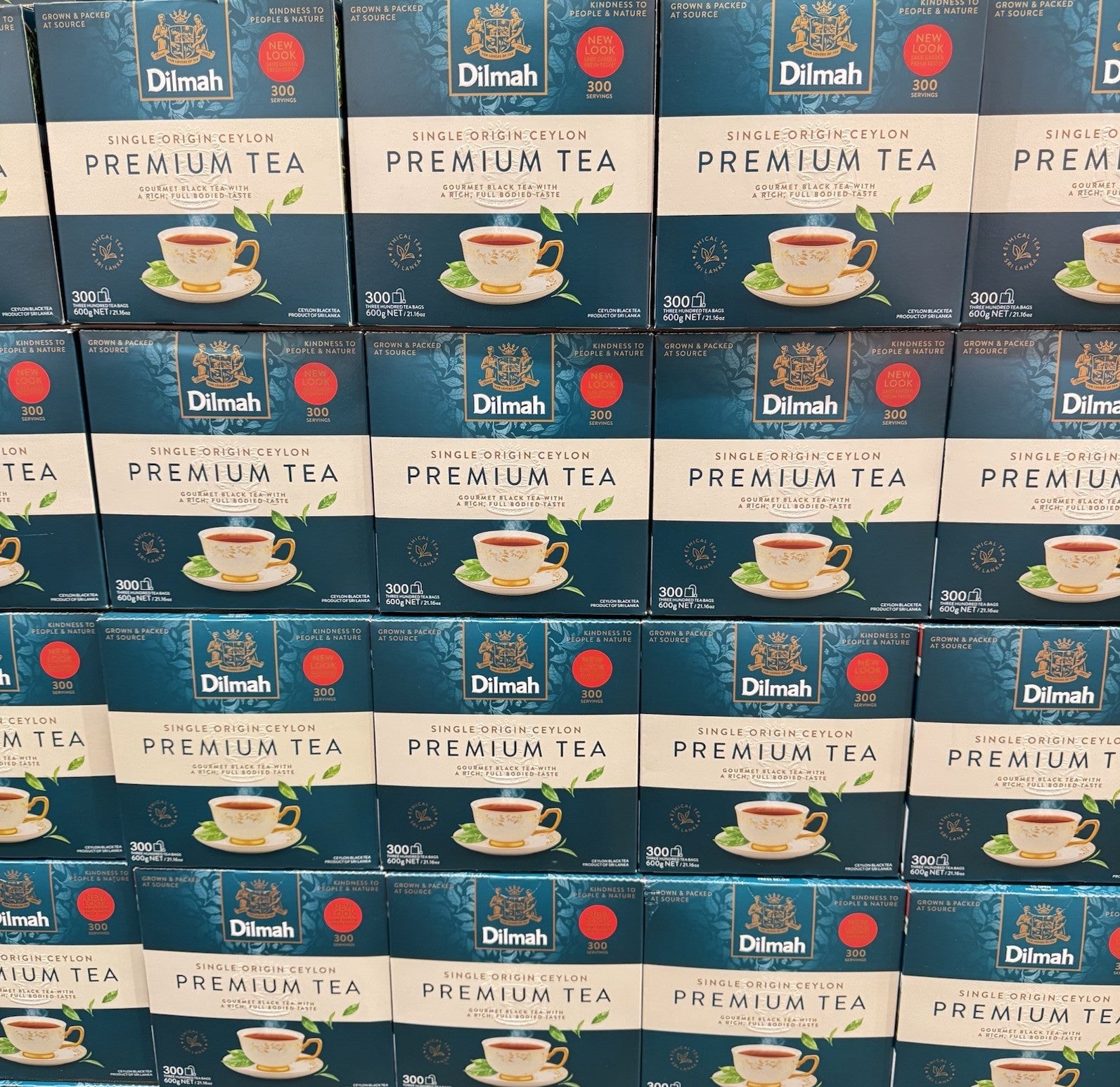 Dilmah Premium Ceylon Black Tea Bas 300PK – Single Origin Ceylon Sri Lanka